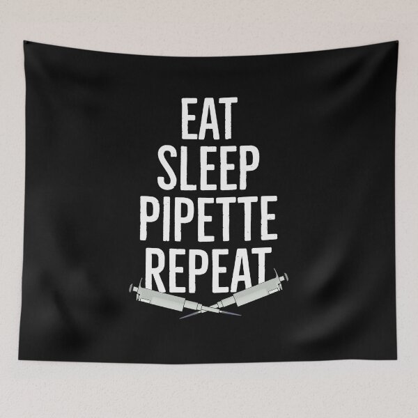 Item preview, Vintage Biologist Lab Eat Sleep Pipette Biologist designed and sold by AwesomeWorld1.