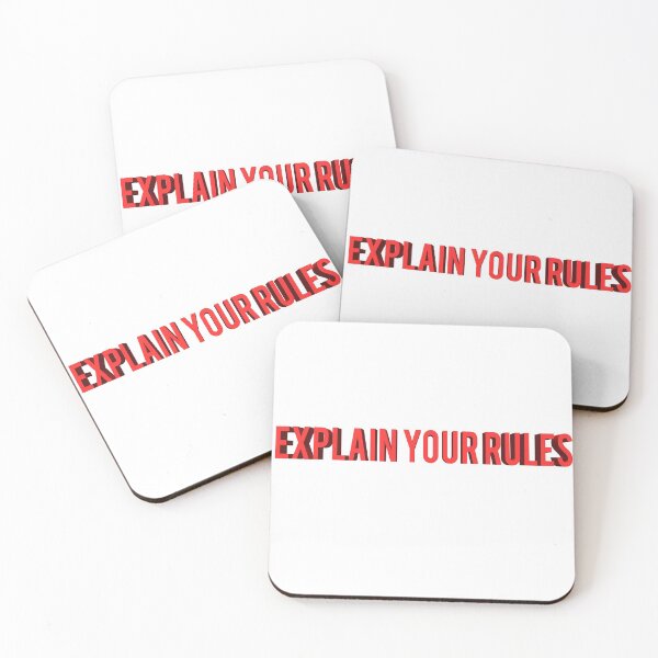 Item preview, Explain Your Rules designed and sold by Mooostickers.