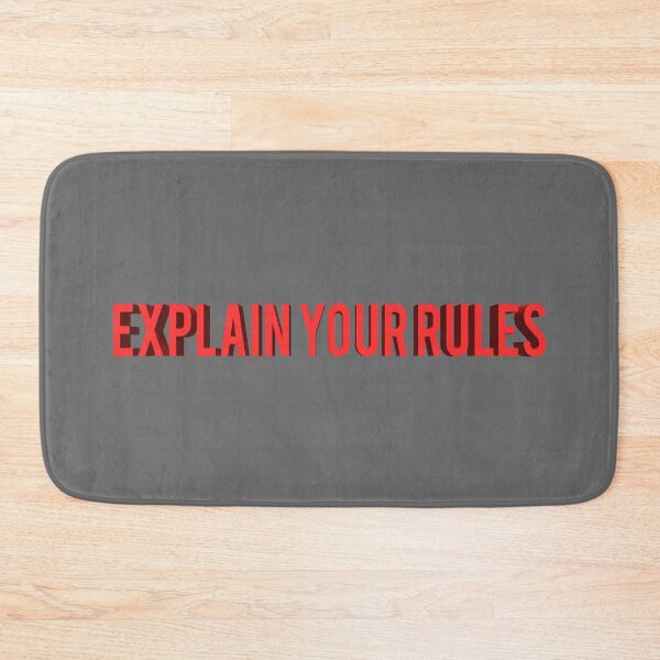 Item preview, Explain Your Rules designed and sold by Mooostickers.