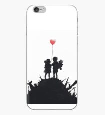 Banksy 'kids on guns hill' graffiti art. iPhone Case