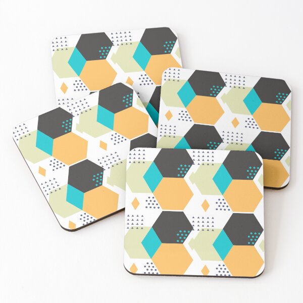 Item preview, Geometric Black and orange pattern designed and sold by Rislam.