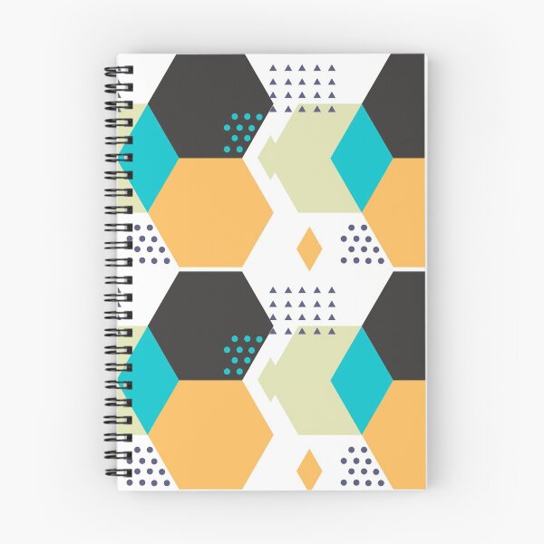 Item preview, Geometric Black and orange pattern designed and sold by Rislam.