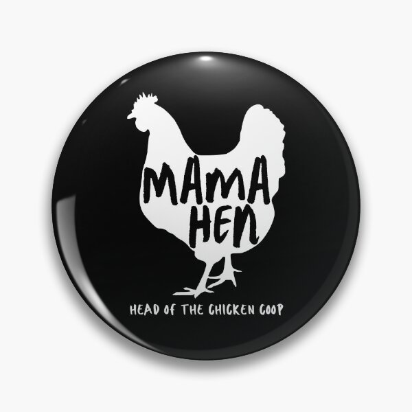 Item preview, Mama Hen. Head Of The Chicken Coop. White Chicken Silhouette, Handwritten Text designed and sold by JellyBeenzz.