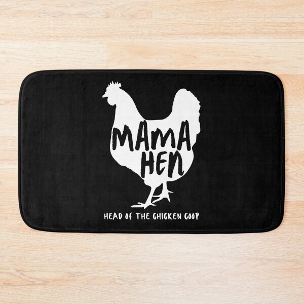 Item preview, Mama Hen. Head Of The Chicken Coop. White Chicken Silhouette, Handwritten Text designed and sold by JellyBeenzz.