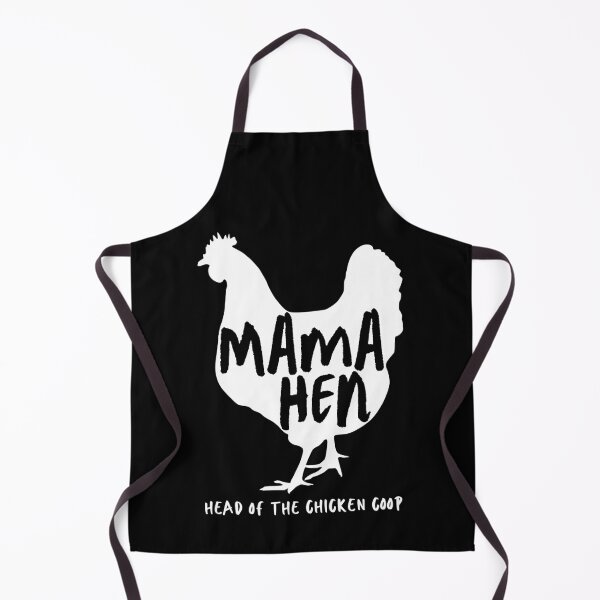 Item preview, Mama Hen. Head Of The Chicken Coop. White Chicken Silhouette, Handwritten Text designed and sold by JellyBeenzz.