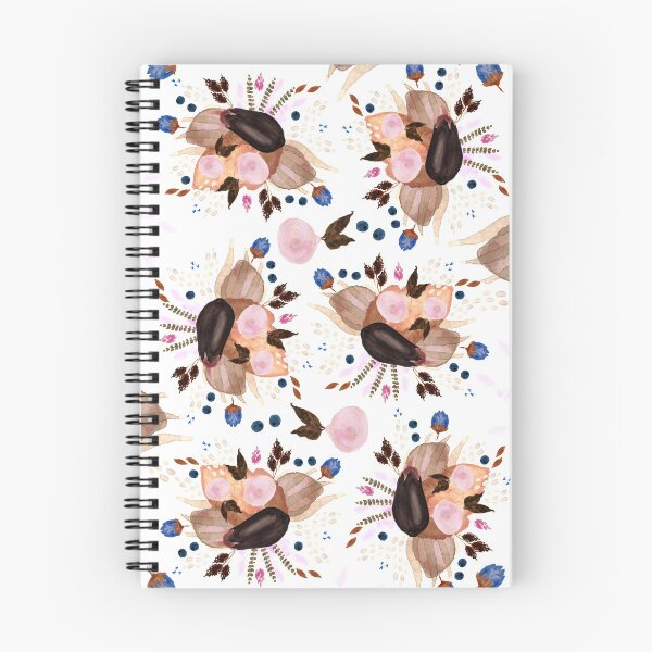 Item preview, whimsical boho chic floral watercolour art pattern designed and sold by Morimoto.