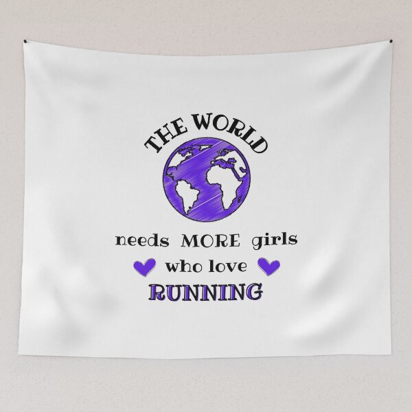 Item preview, The world needs more girls who love running designed and sold by TheGreenGoat.