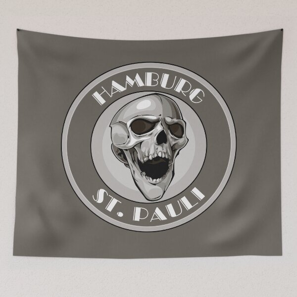 Item preview, Hamburg St. Pauli skull designed and sold by Torben1910.