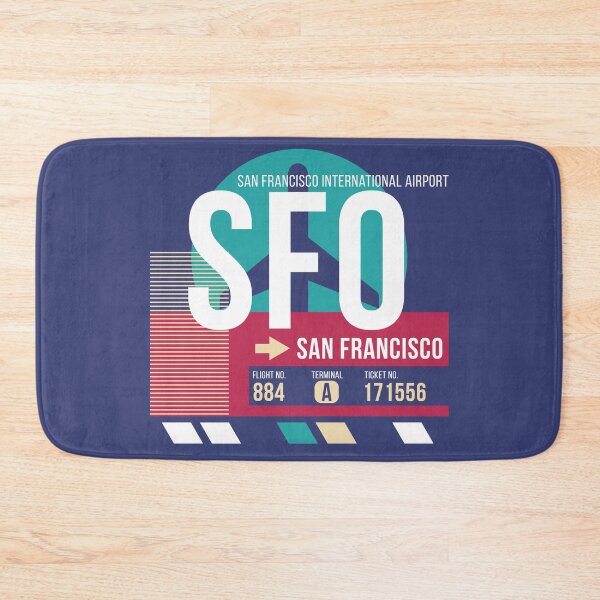 Item preview, San Francisco, California (SFO) Airport Code Baggage Tag designed and sold by SLAG-Creative.