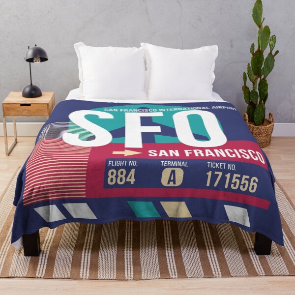 Item preview, San Francisco, California (SFO) Airport Code Baggage Tag designed and sold by SLAG-Creative.