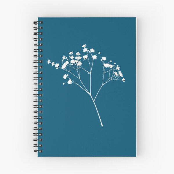 Item preview, White gypsophila on petrol, designed and sold by Ninaeva.