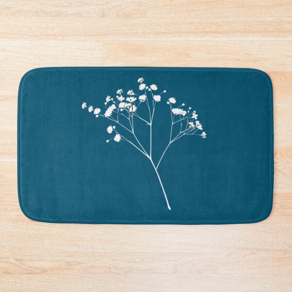 Item preview, White gypsophila on petrol, designed and sold by Ninaeva.
