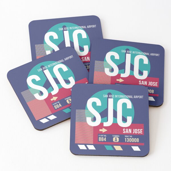 Item preview, San Jose, California (SJC) Airport Code Baggage Tag designed and sold by SLAG-Creative.