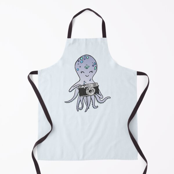 Item preview, Cute Octopus With Camera Illustration designed and sold by Fotografille.
