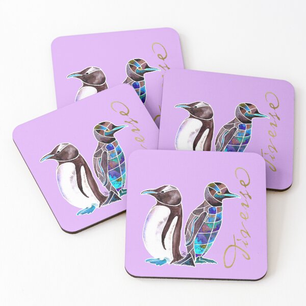 Item preview, Pinguins - Violet by Innerqueen.Berlin designed and sold by Jo Lenz Art Studio.