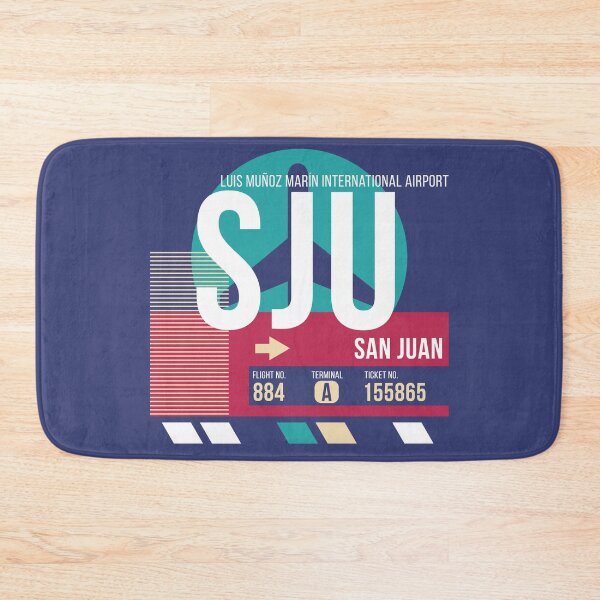 Item preview, San Juan, Puerto Rico (SJU) Airport Code Baggage Tag designed and sold by SLAG-Creative.