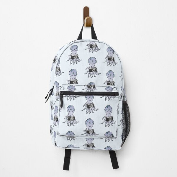 Item preview, Cute Octopus With Camera Illustration designed and sold by Fotografille.