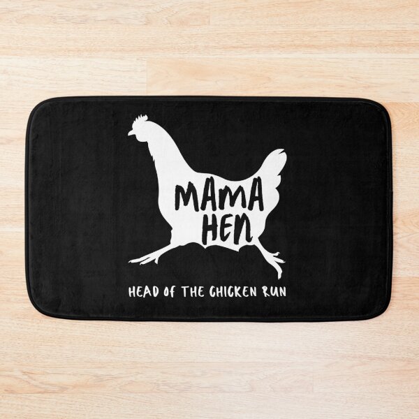 Item preview, Mama Hen. Head Of The Chicken Run. White Chicken Silhouette, Handwritten Text designed and sold by JellyBeenzz.