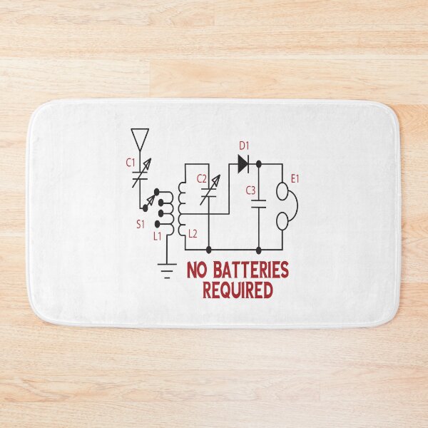Item preview, Crystal Radio Circuit - No Batteries Required graphic and sticker pack designed and sold by WilsonCreekArts.