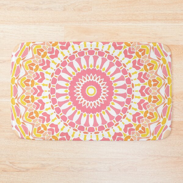 Item preview, Strawberry and Lemonade Mandala designed and sold by Kelly Dietrich Mandala & Fractal Art.