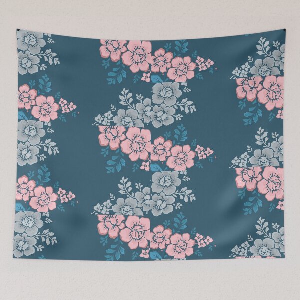 Item preview, Beautiful blue florals - Spring is here collection designed and sold by Fortified.