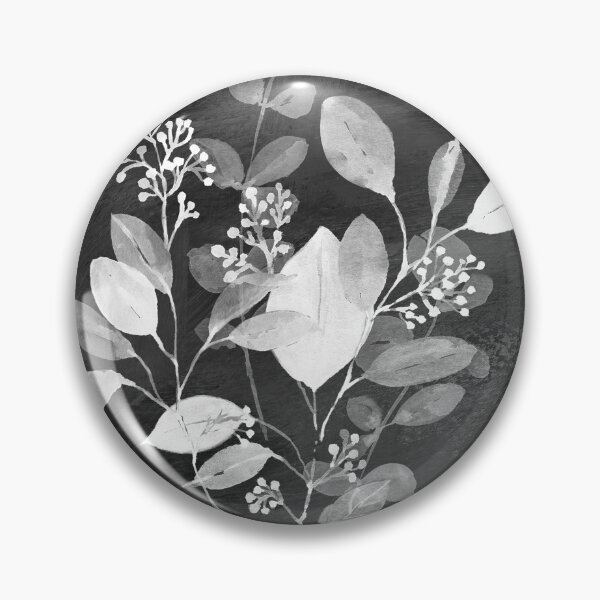 Item preview, eucalyptus art, black white art, botanical art designed and sold by StudioArtNew.