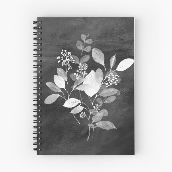 Item preview, eucalyptus art, black white art, botanical art designed and sold by StudioArtNew.