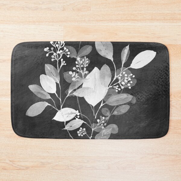 Item preview, eucalyptus art, black white art, botanical art designed and sold by StudioArtNew.
