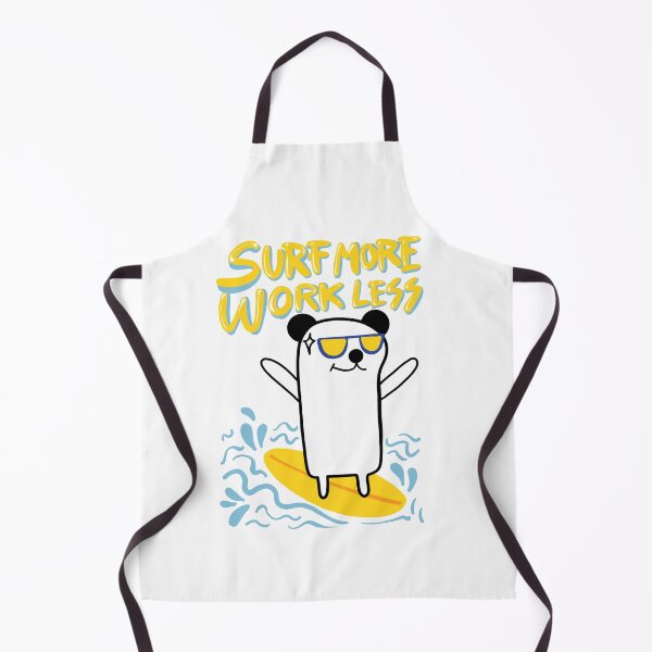 Item preview, Surf more, work less with Beary Black Ears designed and sold by PAINTORS.