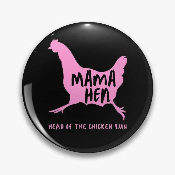 Item preview, Mama Hen. Head Of The Chicken Run. Lilac Chicken Silhouette, Handwritten Text designed and sold by JellyBeenzz.