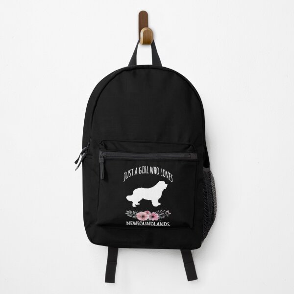 Just a Girl who loves Newfoundland Dogs, Newfoundland Dog Lover, Newfoundland Mom, Newfoundland Owner, Newfoundland Kid, Newfie Backpack