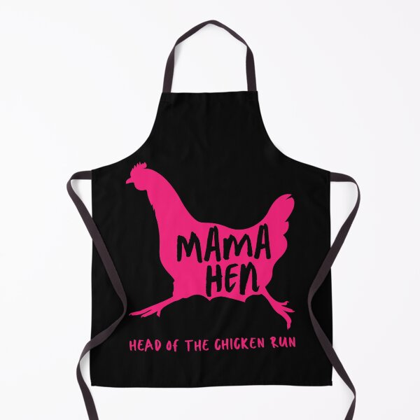 Item preview, Mama Hen. Head Of The Chicken Run. Bright Pink Chicken Silhouette, Handwritten Text designed and sold by JellyBeenzz.