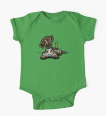 Wirehaired Pointing Griffon & Duck Baby Body Kurzarm