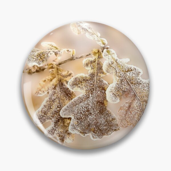 Item preview, Frost covered Oak leaves designed and sold by Hugh McKean.