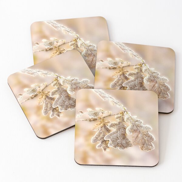 Item preview, Frost covered Oak leaves designed and sold by Hugh McKean.