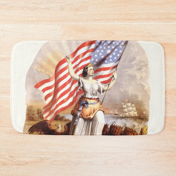 Item preview, Woman Holding the US Flag designed and sold by RosarioDesigns.