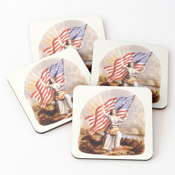 Item preview, Woman Holding the US Flag designed and sold by RosarioDesigns.