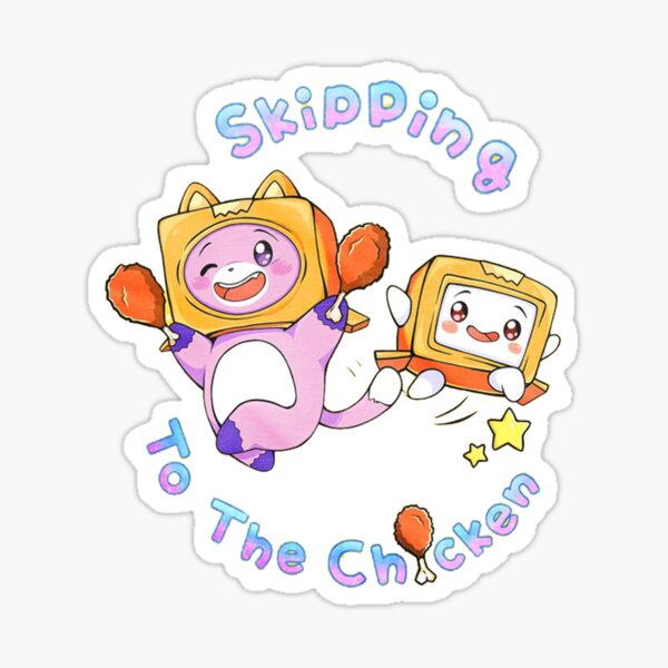 skipping to the chicken Sticker