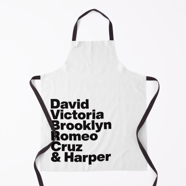 Item preview, The Beckhams - David Victoria Brooklyn Romeo Cruz and Harper - Black Text designed and sold by TypeHaus™.