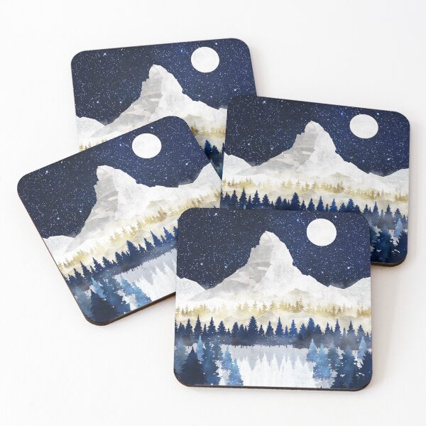 Item preview, Matterhorn Mountain Under a Starry Sky - Iconic Landmarks designed and sold by JackMoreh.