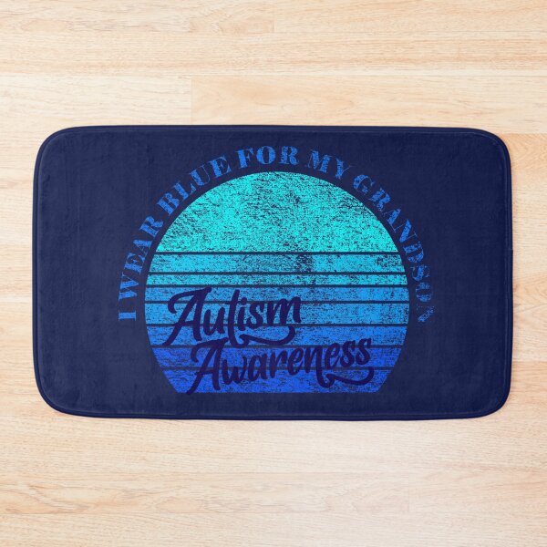 Item preview, Family Autism Awareness Distressed Sunset Grandson designed and sold by MimsTees.