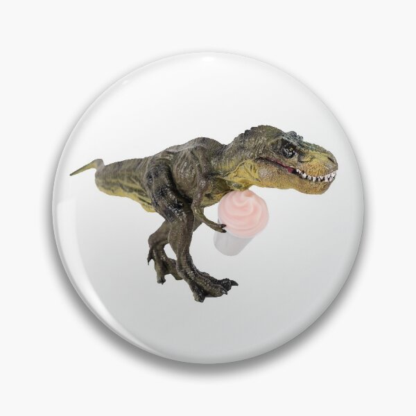 Item preview, Tyrannosaurus T-rex, dinosaur with milkshake. Fast food and sweets love concept. designed and sold by Magryt.