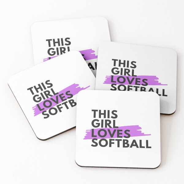 Item preview, This girl loves softball designed and sold by TheGreenGoat.