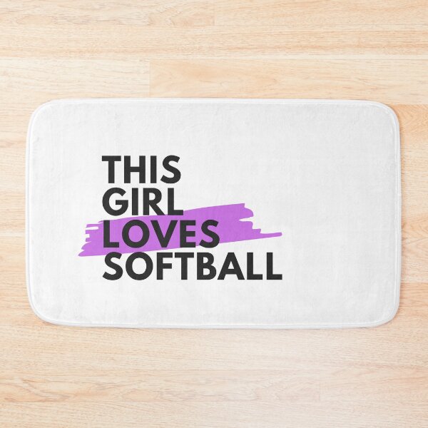 Item preview, This girl loves softball designed and sold by TheGreenGoat.
