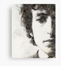 Bob Dylan portrait 02 Canvas Print
