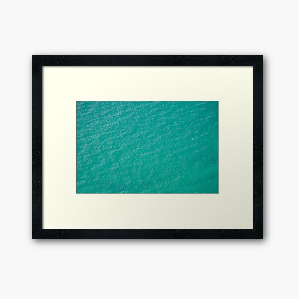 Hebridean sea green Framed Art Print