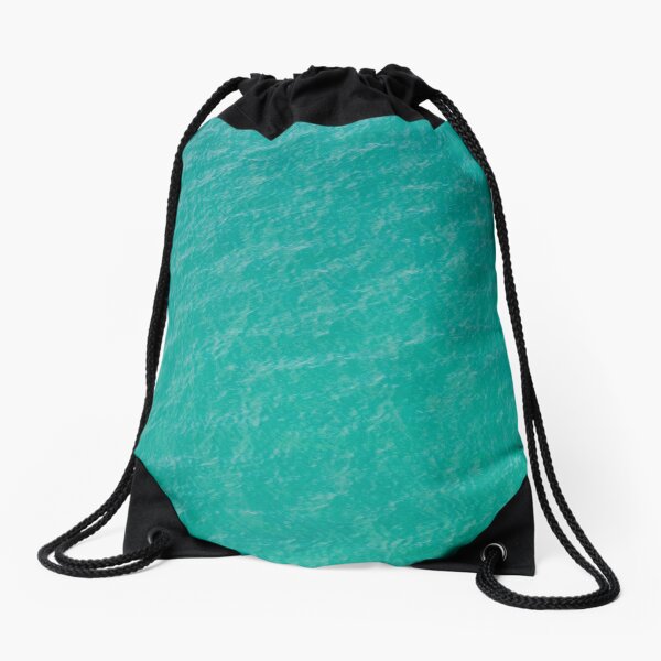 Hebridean sea green Drawstring Bag