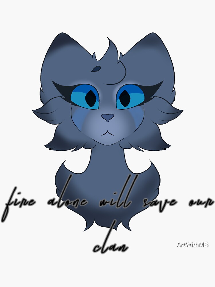 Cute Warrior Cats Sticker Set Bluestar Fireheart 