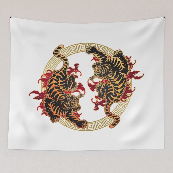 Item preview, Japanese Tiger Tattoo - Texturized Traditional Design designed and sold by JackMoreh.