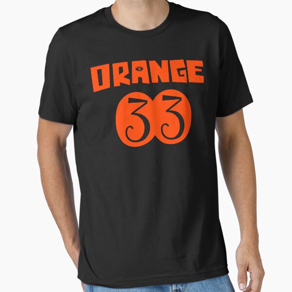 Vista previa del artículo con la obra «Naranja 33 T Shirt», diseñado y vendido por bitsnbobs.